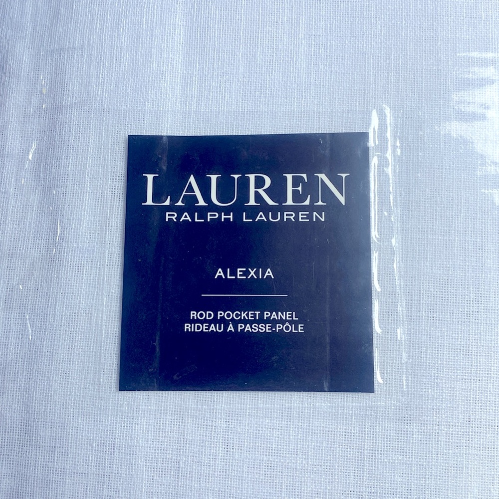 Ralph Lauren Sheer Rod Panel Curtain
